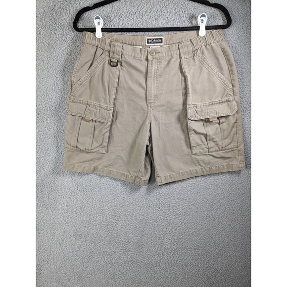 Columbia Other - Columbia Shorts Mens Large Cotton Canvas Cargo Trail Hiking Outdoor Beige